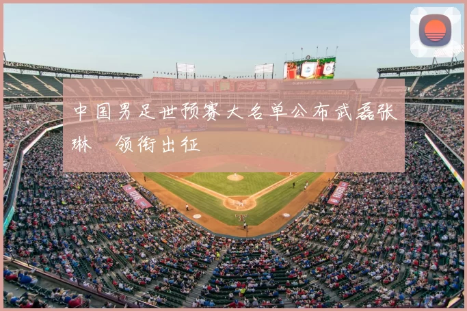 中国男足世预赛大名单公布武磊张琳芃领衔出征